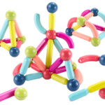 Educational Construction Magnetic Bricks Trunk 145 Elements