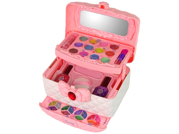 Beauty Box Set Eyeshadows Nail Polishes Pink White