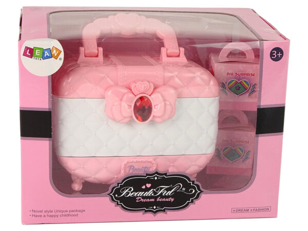 Beauty Box Set Eyeshadows Nail Polishes Pink White
