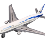 Passenger Airplane Friction Drive Metal White