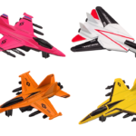 Jet fighter with friction drive, metal