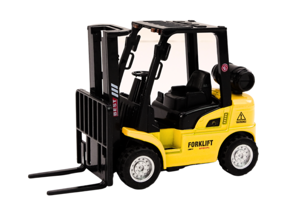 18776_2 Forklift Friction Drive Metal Yellow
