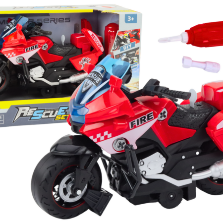 Motorcycle Turning Rescue DIY Lights Sounds Red