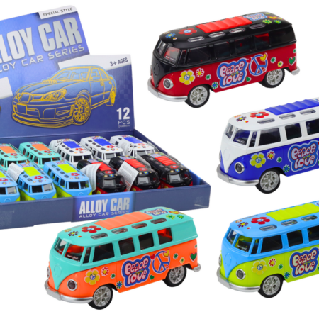 Camper Bus 1:32 Metal Lights Sounds Drive Opening Doors