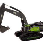 Crawler Excavator Metal Bucket 1:55 Black and Green