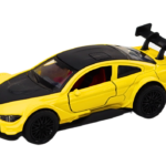 Toy Car Sports Car 1:32 Friction Drive Metal Yellow