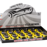 Toy Car Sports Car 1:32 Friction Drive Metal Yellow