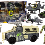 Military Set Military Combat Vehicle Helicopter Soldiers Accessories Sounds