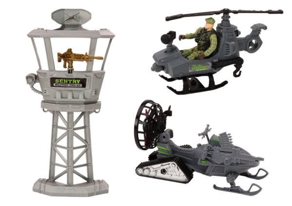 Military Set Military Combat Vehicle Helicopter Soldiers Accessories Sounds