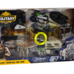 Military Set Military Combat Vehicle Helicopter Soldiers Accessories Sounds