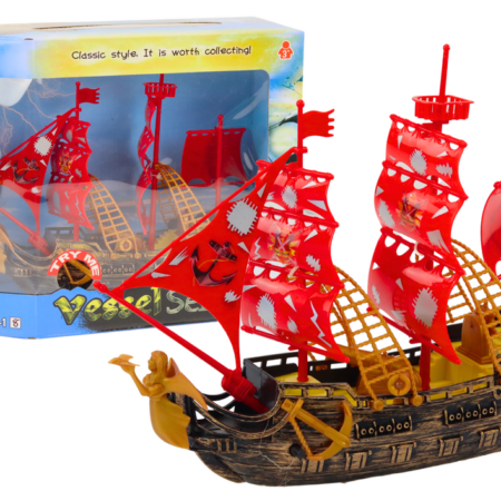 Pirate Ship Lights Sounds Wheels Brown