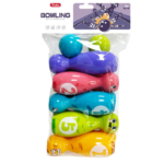 Bowling Set Smiley Balls Colored 10pcs