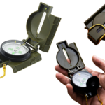 Tourist Compass Compass Measure Fluorescent Hands Aluminum