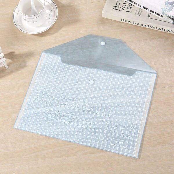 Folder Envelope With Clasp Transparent Transparent A4 20 Pieces