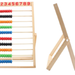 Wooden School Abacus Colored Beads