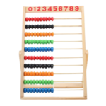 Wooden School Abacus Colored Beads