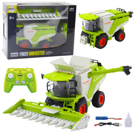 Combine Harvester With Corn Header 2in1 Remote Controlled RC Smoke Effect 2.4G