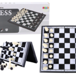 Classic Chess Board Game Magnetic Board Pawns Figures