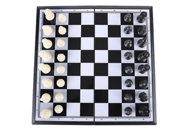 Classic Chess Board Game Magnetic Board Pawns Figures