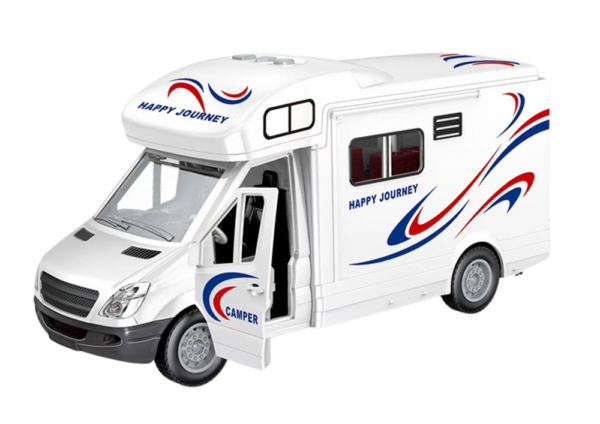Car Camper White Lights Sounds Opening Doors