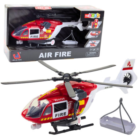 Fire Department Helicopter Hook Stretcher Lights Sounds 1:14