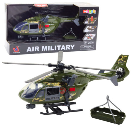 Military Helicopter Military Hook Stretcher Lights Sounds 1:12