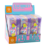 Pencil Case School Supplies with Unicorn Purple 20 x 8.5cm