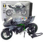 Sports Motorcycle Metal Lights Sounds Gray 1:12