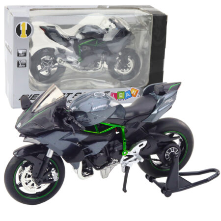 Sports Motorcycle Metal Lights Sounds Gray 1:12