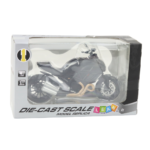 Sports Motorcycle Metal Lights Sounds Gold Elements Black 1:12