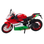 Sports Motorcycle Metal Red Green Lights Sounds 1:12