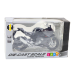 Sports Motorcycle Metal Lights Sounds Black S1000 1:12