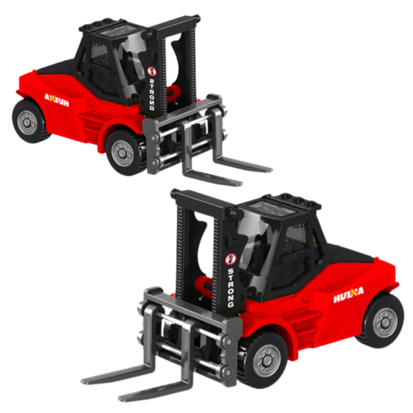 Forklift Metal Collectible Model Huina Red 1:80