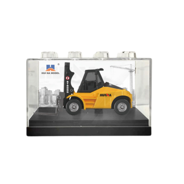 22729_3 Forklift Metal Collectible Model Huina Yellow 1:80