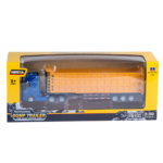 Truck With Volume Semitrailer Metal Yellow Huina 1:50