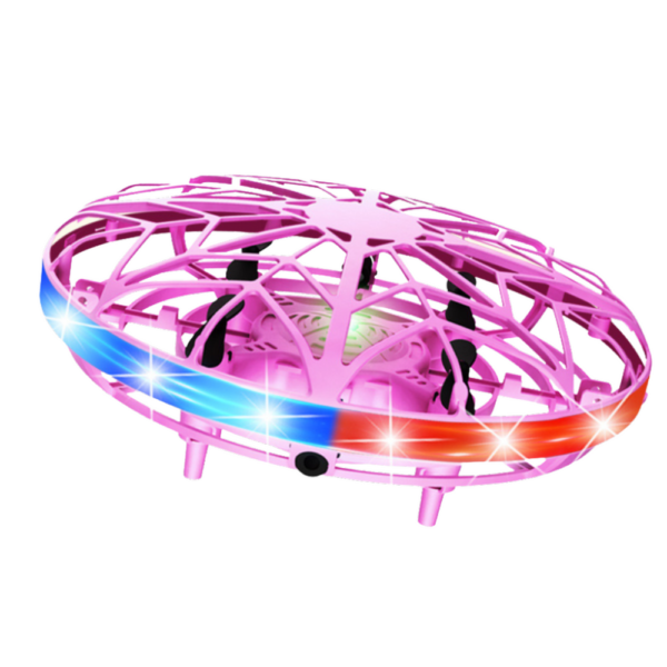 Hand Controlled UFO Drone LED Lights Pink