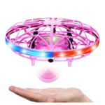 Hand Controlled UFO Drone LED Lights Pink